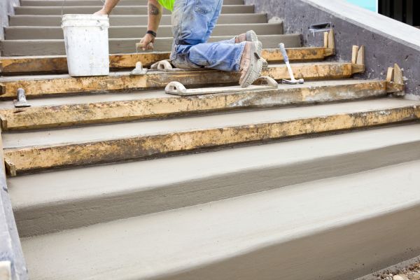 Concrete Steps Pouring in Rocklin