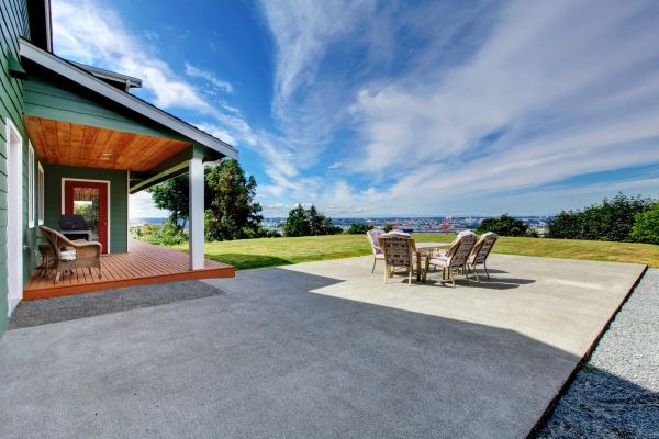 Backyard Concrete Paving in Rocklin